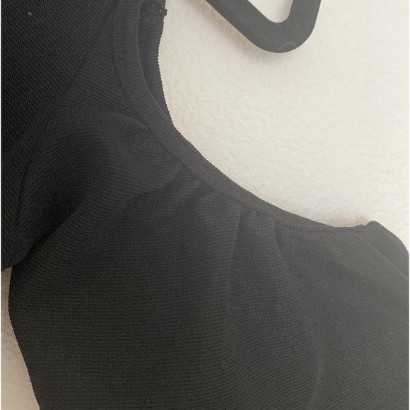 Zara Black Open Shoulder Dress - Picture 3 of 4